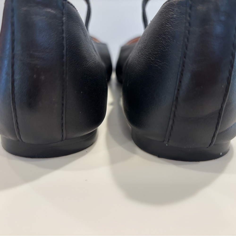 Madewell The Greta Black Leather Ballet Flats,  7 - Picture 5 of 7